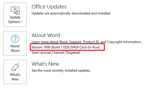 revert office word for mac updates